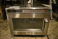 NICE! Panasonic Model NE-17523 Stainless Steel Commercial Countertop Microwave Oven. 16.5x20.5x13