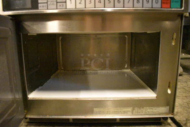 NICE! Panasonic Model NE-17523 Stainless Steel Commercial Countertop Microwave Oven. 16.5x20.5x13 - Image 5 of 5