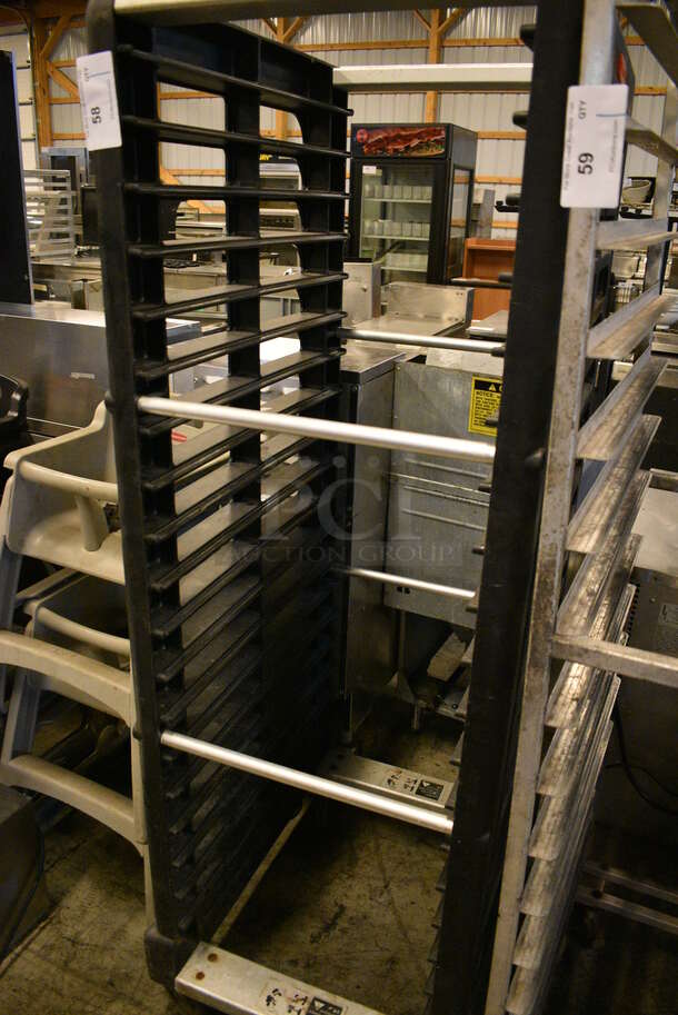 Black Commercial Pan Transport Rack on Commercial Casters. 22x27x67 - Image 2 of 3