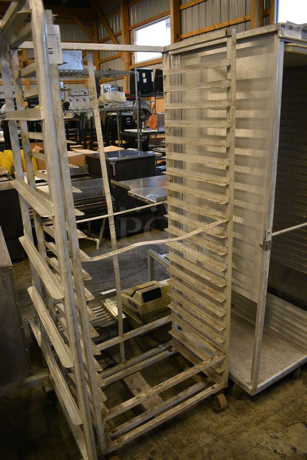 Metal Commercial Pan Transport Rack on Commercial Casters. 28x18x70 - Image 3 of 3
