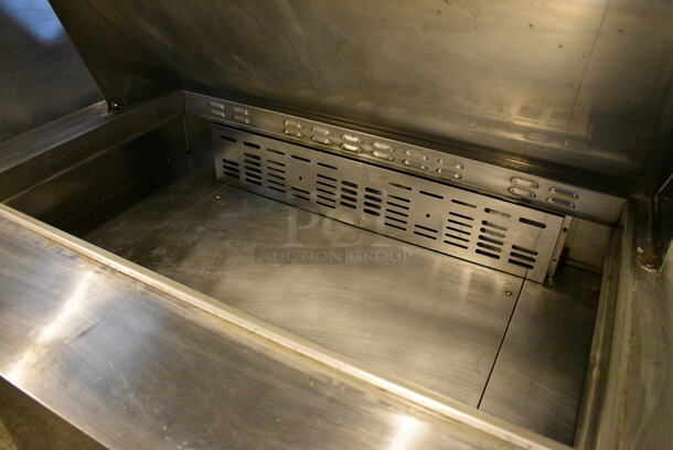 NICE! Turbo Air Model TST-48SD-18 Stainless Steel Commercial Sandwich Salad Prep Table Bain Marie Mega Top on Commercial Casters. 115 Volts, 1 Phase. 48x34x45. Tested and Powers On But Does Not Get Cold - Image 5 of 8