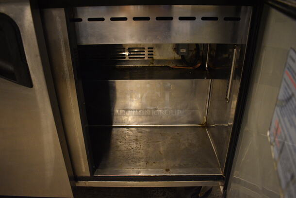 NICE! Turbo Air Model TST-48SD-18 Stainless Steel Commercial Sandwich Salad Prep Table Bain Marie Mega Top on Commercial Casters. 115 Volts, 1 Phase. 48x34x45. Tested and Powers On But Does Not Get Cold - Image 6 of 8