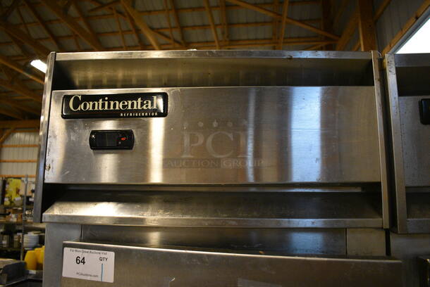 NICE! Continental Model 1R Stainless Steel Commercial Single Door Reach In Cooler on Commercial Casters. 115 Volts, 1 Phase. 26x34x82. Tested and Does Not Power On - Image 3 of 5