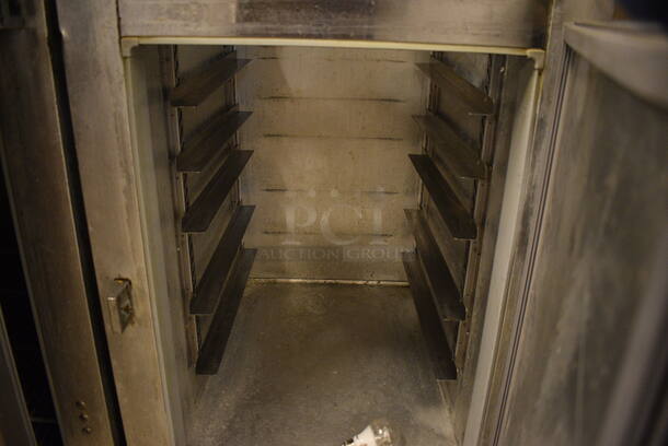 NICE! Continental Model 1R-MD ENERGY STAR Stainless Steel Commercial 2 Half Size Door Reach In Cooler on Commercial Casters. 115 Volts, 1 Phase. 26x34x82. Tested and Does Not Power On - Image 7 of 7