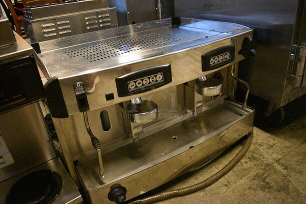 SWEET! Stainless Steel Commercial Countertop 2 Group Espresso Machine w/ 2 Steam Wands. 29x20x18 - Image 3 of 5