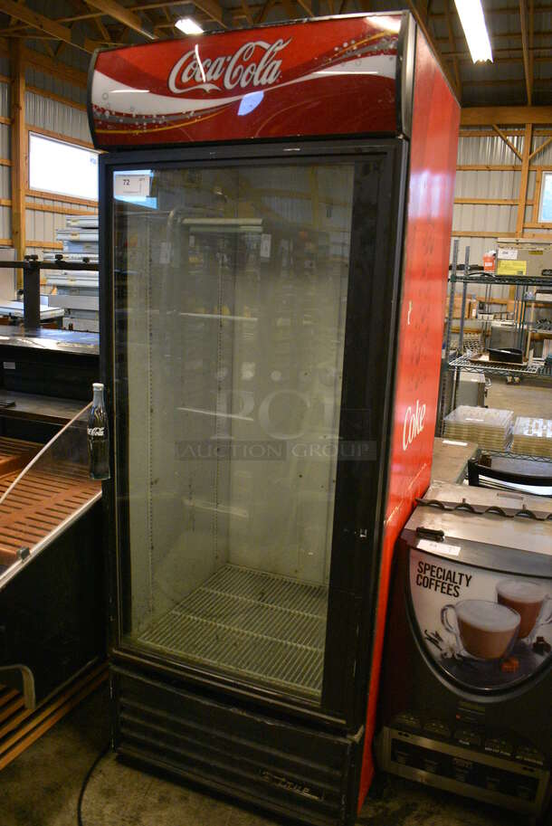 NICE! 2006 True Model GDM-26 Metal Commercial Single Door Reach In Cooler Merchandiser. 115 Volts, 1 Phase. 30x30x79. Tested and Working! - Image 2 of 6