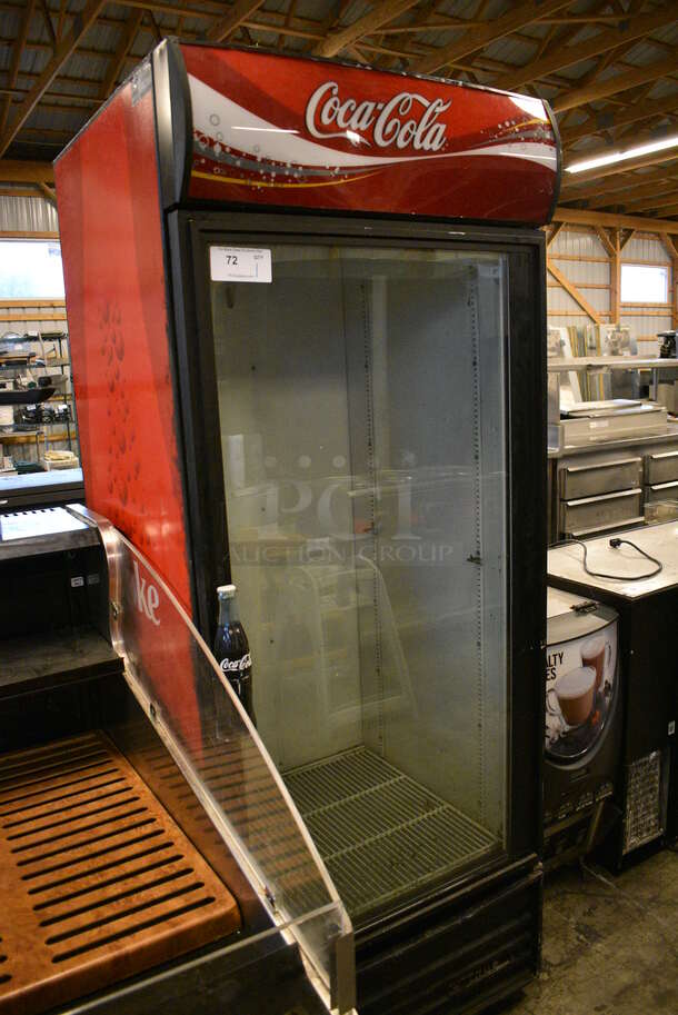 NICE! 2006 True Model GDM-26 Metal Commercial Single Door Reach In Cooler Merchandiser. 115 Volts, 1 Phase. 30x30x79. Tested and Working! - Image 3 of 6