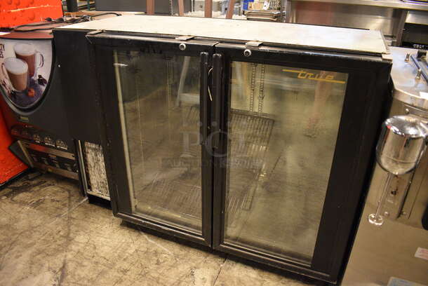 WOW! 2010 True Model TBB-24GAL-48G Metal Commercial 2 Door Back Bar Cooler Merchandiser. 115 Volts, 1 Phase. 48x25x34. Tested and Working! - Image 2 of 5