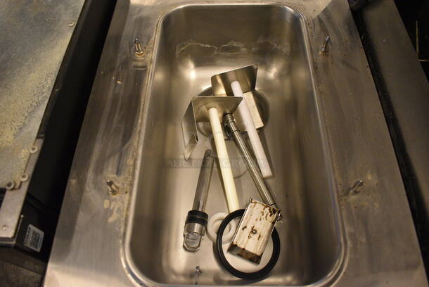 BEAUTIFUL! 2010 Taylor Model C707-27 Stainless Steel Commercial Countertop Air Cooled Single Flavor Soft Serve Ice Cream Machine w/ Drink Mixing Attachment. 208-230 Volts, 1 Phase. 21x34x36 - Image 6 of 7