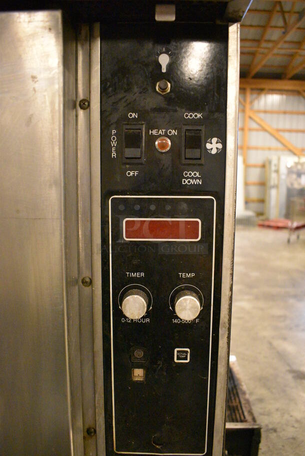 SWEET! Garland Model TE3 Stainless STeel Commercial Electric Powered Full Size Convection Oven w/ View Through Doors and Metal Oven Racks on Metal Legs. 208/230 Volts, 3 Phase. 40x29x65 - Image 2 of 6