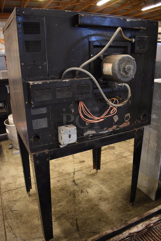 SWEET! Garland Model TE3 Stainless STeel Commercial Electric Powered Full Size Convection Oven w/ View Through Doors and Metal Oven Racks on Metal Legs. 208/230 Volts, 3 Phase. 40x29x65 - Image 6 of 6