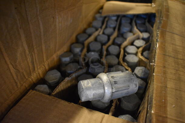 ALL ONE MONEY! Lot of IN ORIGINAL BOX TP-811 Metal Bullet Feet for Table Leg. 1.5x1.5x3 - Image 2 of 3