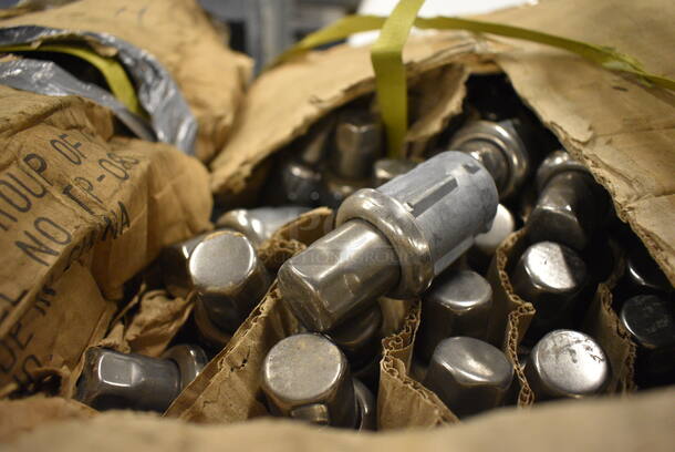 ALL ONE MONEY! Lot of IN ORIGINAL BOX TP-851 Metal Bullet Feet for Table Leg. 1.5x1.5x3 - Image 1 of 3