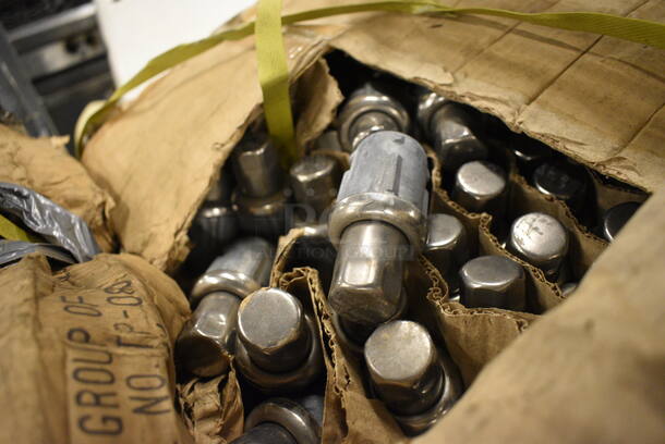 ALL ONE MONEY! Lot of IN ORIGINAL BOX TP-851 Metal Bullet Feet for Table Leg. 1.5x1.5x3 - Image 2 of 3