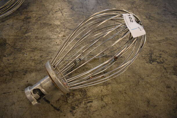 Metal Commercial 40 Quart Whisk Attachment for Hobart Mixer. 8x8x20 - Image 1 of 3