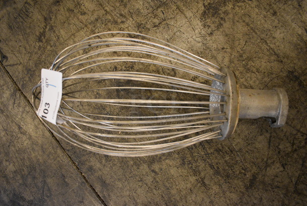 Hobart VMLH40D Metal Commercial 40 Quart Whisk Attachment for Hobart Mixer. 8x8x20 - Image 2 of 3