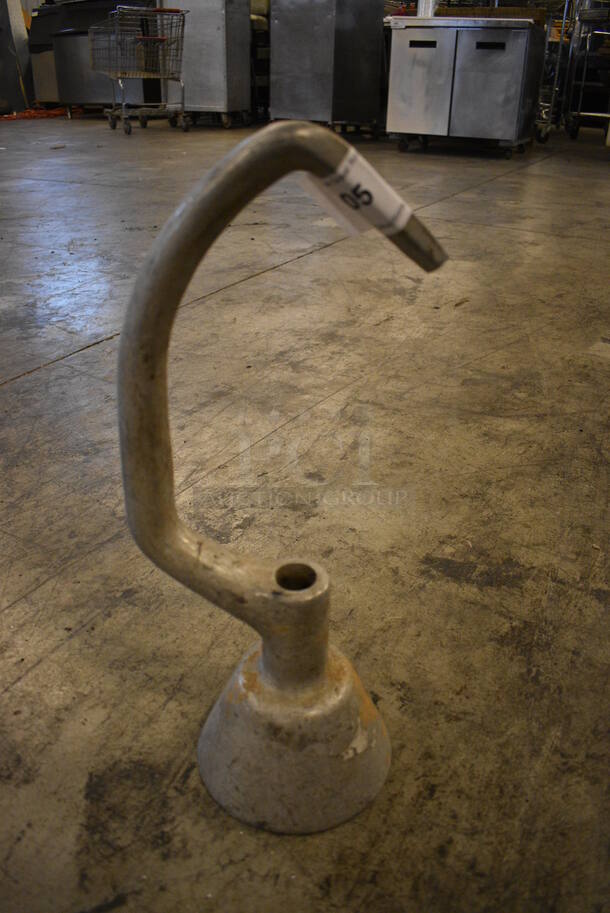 Hobart VMLH40 Metal Commercial 40 Quart Dough Hook Attachment for Mixer. 7x6x19 - Image 1 of 4