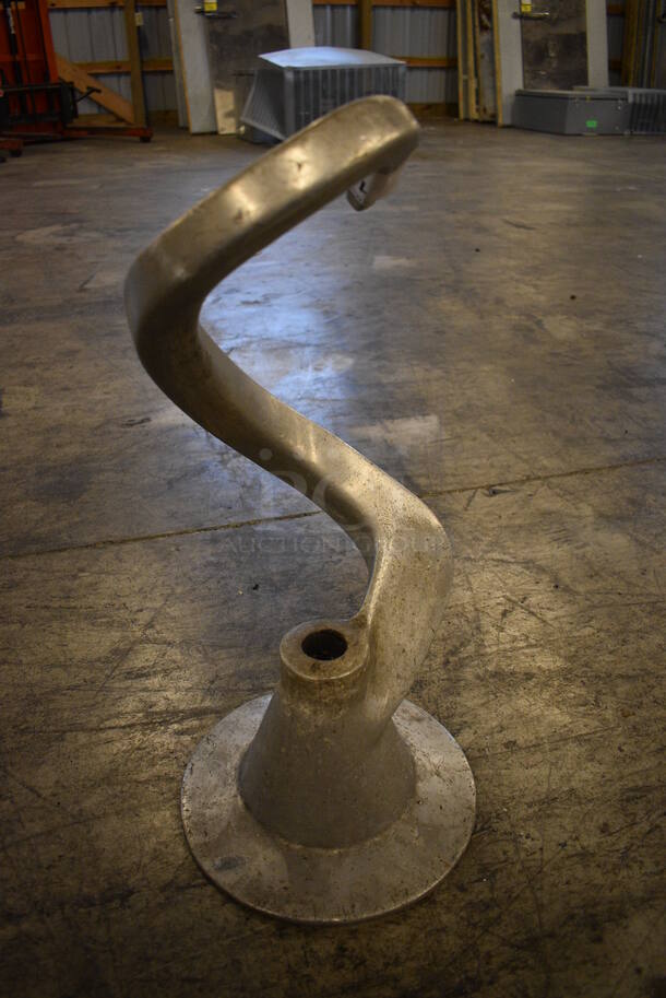 Metal Commercial 80 Quart Dough Hook Attachment for Hobart Mixer. 10x10x21 - Image 1 of 5