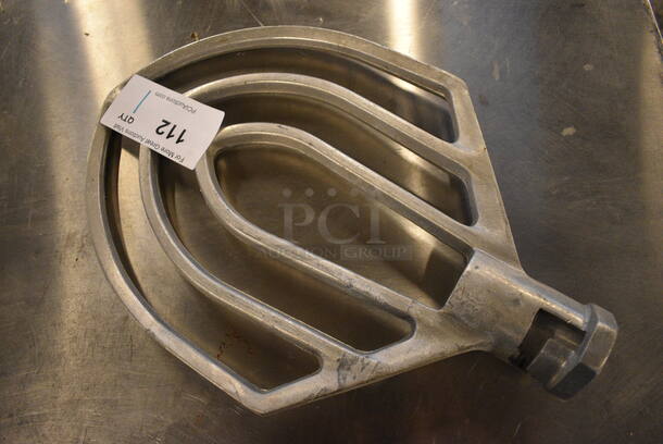 Metal Commercial Paddle Attachment for Hobart Mixer. 10.5x3x16