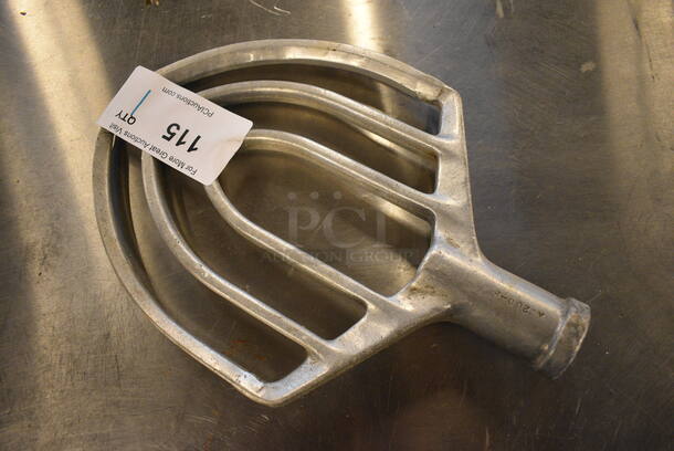 Metal Commercial 20 Quart Paddle Attachment for Hobart Mixer. 9x3x13