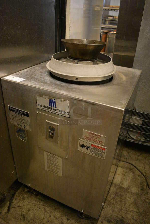 GORGEOUS! Round O Matic Model R-900 Stainless Steel Commercial Floor Style Electric Powered Dough Rounder on Commercial Casters. 120 Volts, 1 Phase. 24x24x44. Tested and Working! - Image 2 of 7