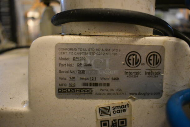 AMAZING! Doughpro Model DP1300 Metal Commercial Countertop Dough Press on Stainless Steel Equipment Stand w/ Commercial Casters. 120 Volts, 1 Phase. 19x23x26, 21x25x27. Tested and Working! - Image 10 of 11