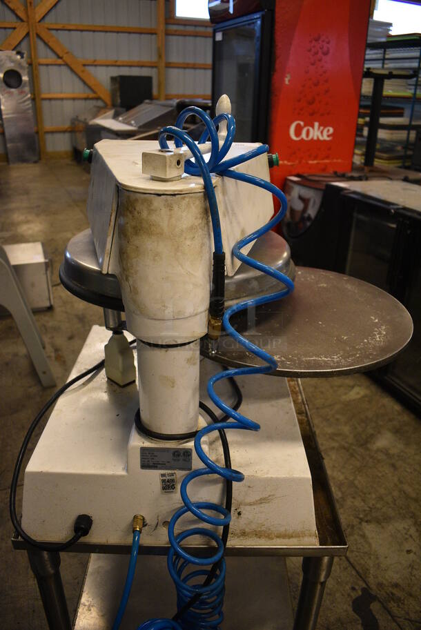 AMAZING! Doughpro Model DP1300 Metal Commercial Countertop Dough Press on Stainless Steel Equipment Stand w/ Commercial Casters. 120 Volts, 1 Phase. 19x23x26, 21x25x27. Tested and Working! - Image 11 of 11