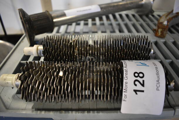 ALL ONE MONEY! Lot of 2 Metal Commercial Meat Tenderizer Blades. 9.5x2.5x2.5 - Image 1 of 4