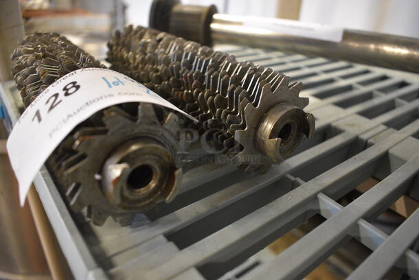 ALL ONE MONEY! Lot of 2 Metal Commercial Meat Tenderizer Blades. 9.5x2.5x2.5 - Image 2 of 4