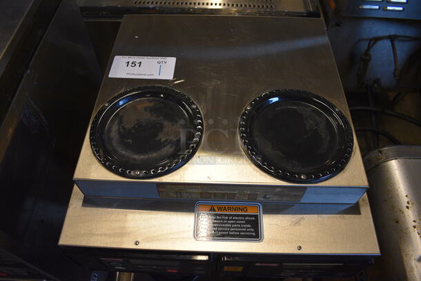 NICE! 2013 Bunn Model AXIOM 2/2 TWIN Stainless Steel Commercial Countertop 4 Burner Coffee Machine. 120/208-240 Volts, 1 Phase. 16x18x24 - Image 5 of 5