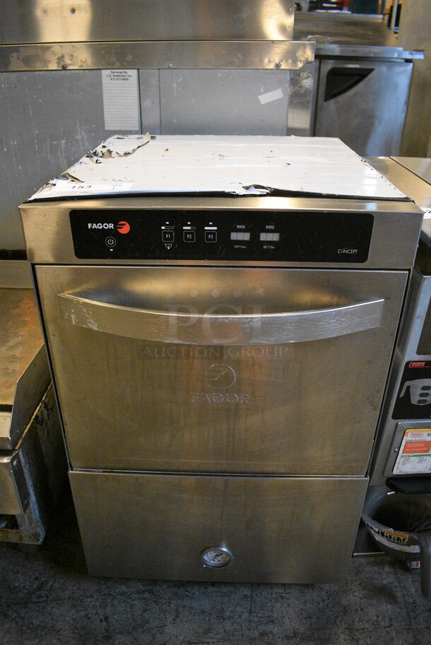 WOW! Fagor Model CO-402W DD Stainless Steel Commercial Undercounter Dishwasher. 208-240 Volts, 1 Phase. 18.5x21x29 - Image 1 of 6