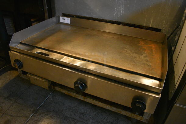 NICE! Stainless Steel Commercial Countertop Gas Powered Flat Top Griddle. 36x24x18 - Image 2 of 5