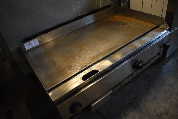 NICE! Stainless Steel Commercial Countertop Gas Powered Flat Top Griddle. 36x24x18 - Image 3 of 5