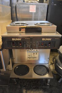 NICE! Bunn CW Series Stainless Steel Commercial Countertop 4 Burner Coffee Machine. 16x18x24