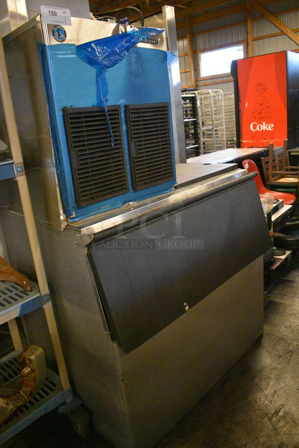 SWEET! Hoshizaki Model F-1001MAH Stainless Steel Commercial Ice Machine Head on Commercial Ice Bin. 208-230 Volts, 1 Phase. 44x32x66 - Image 3 of 7