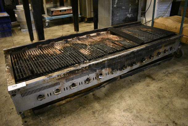 NICE! Stainless Steel Commercial Countertop Gas Powered Charbroiler Grill. 72x28x14 - Image 5 of 7