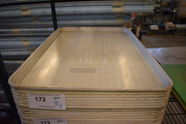 10 White Trays. 18x26x1. 10 Times Your Bid! - Image 1 of 3