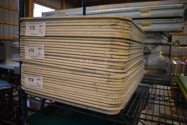 10 White Trays. 18x26x1. 10 Times Your Bid! - Image 3 of 3