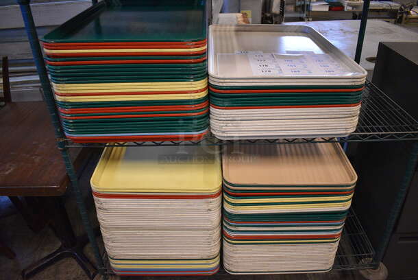 10 Various Colored Trays. Stock Picture - Cosmetic Condition May Vary. 18x26x1. 10 Times Your Bid! - Image 3 of 3