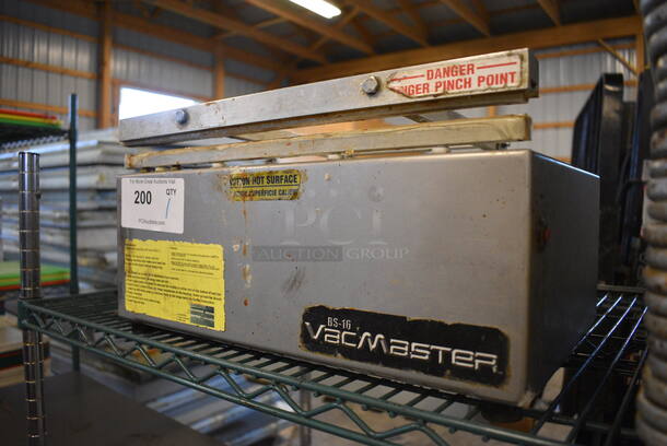 Vacmaster BS-16 Metal Commercial Countertop Vacuum Sealer. 16x12x9. Tested and Working! - Image 3 of 4