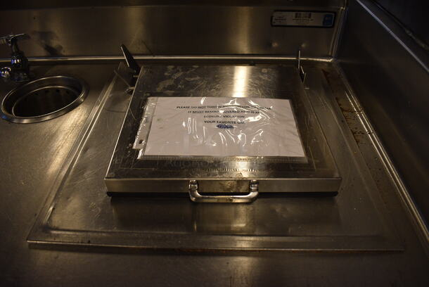 Stainless Steel Commercial Counter w/ Freezer Bin, Undershelf and Overshelf. 60x38x59. Tested and Powers On But Does Not Get Cold - Image 5 of 8