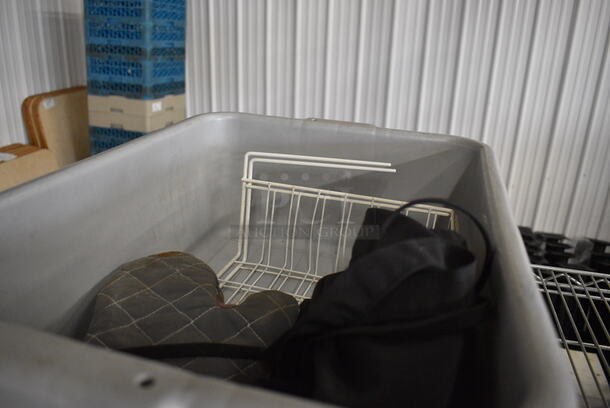 ALL ONE MONEY! Lot of 2 Poly Bus Bins w/ Contents!  - Image 3 of 3