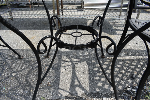 Black Metal Mesh Patio Table. Stock Picture - Cosmetic Condition May Vary. 30x30x29 - Image 3 of 4
