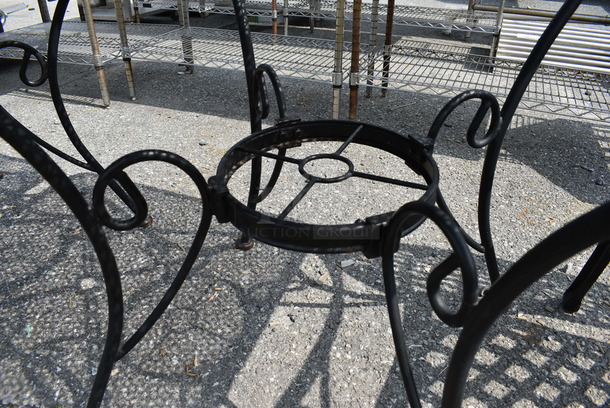 Black Metal Mesh Patio Table. Stock Picture - Cosmetic Condition May Vary. 30x30x29 - Image 4 of 4