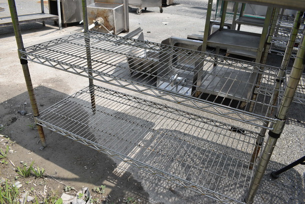 Stainless Steel Table w/ 2 Metro Style Undershelves. 42x24x33.5 - Image 3 of 3