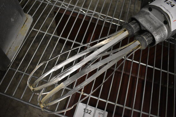Metal Commercial 2 Head Whisk. 4x4x18 - Image 2 of 2