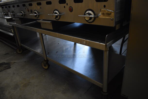 Stainless Steel Commercial Equipment Stand w/ Undershelf on Commercial Casters. 72x30x26 - Image 3 of 3