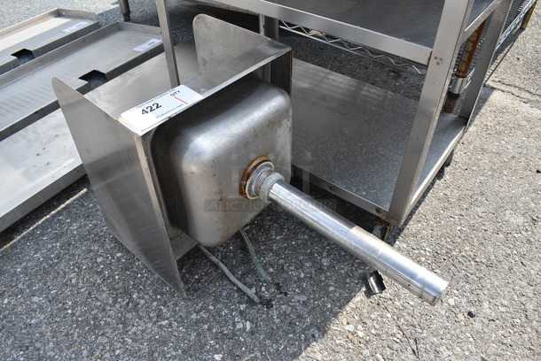 Stainless Steel Commercial Single Bay Wall Mount Sink w/ Faucet, Handles and Side Splash Guards. 12x16x28 - Image 4 of 4