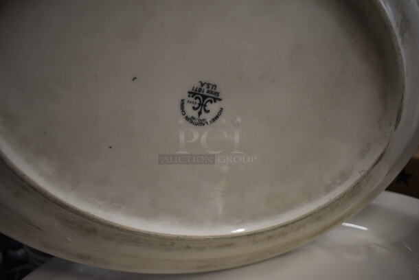 20 White Ceramic Oval Plates. 14x11x1. 20 Times Your Bid! - Image 3 of 3