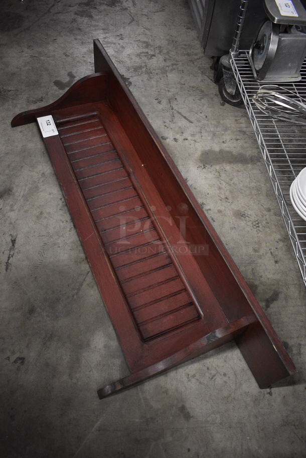 Wood Pattern Wall Mount Shelf. 48x7x14.5 - Image 1 of 3